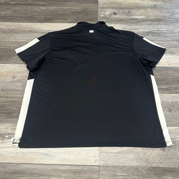 Nike Dri Fit MLB Toronto Blue Jays Black Mens 3XL Swoosh Performance Polo Shirt - Picture 3 of 10
